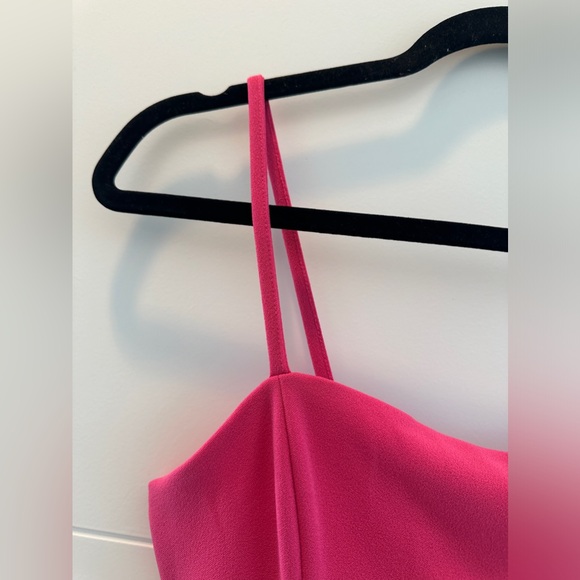 Leith pink spaghetti strap bodycon mini dress summer party luxury formal event S - Picture 11 of 15